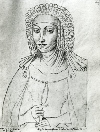Ms.266 fol.53 Marguerite de France, from 